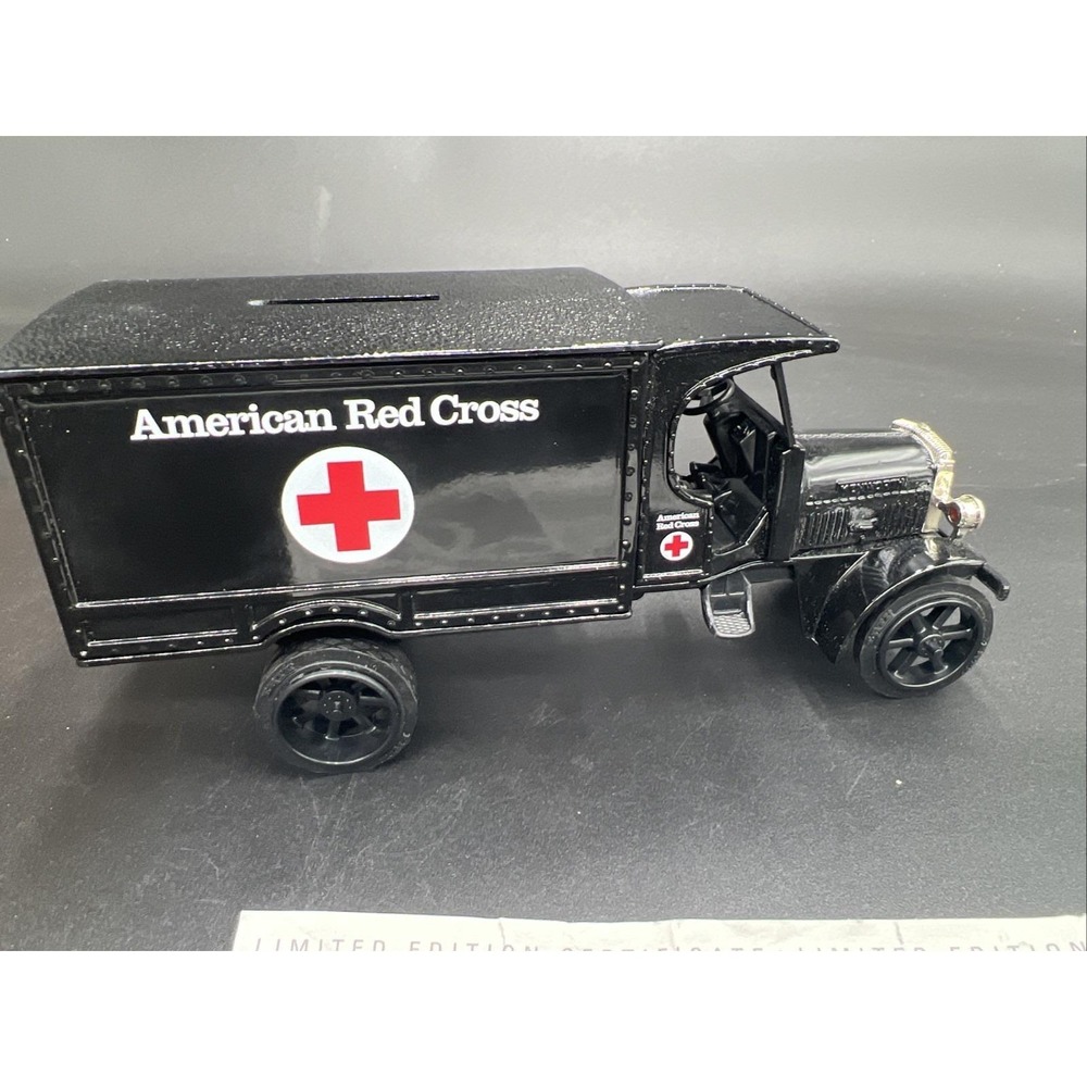 American Red Cross Ertl Kenworth Metal Truck Bank 7"